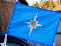 Флаг на машину с кронштейном МЧС Ведомственный