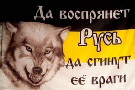 Имперский флаг Да воспрянет Русь 90х135 большой