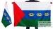 Флаг Тюменской области двухсторонний 90х135