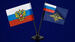 Двойной флажок России и МВД РФ 1